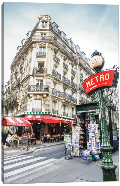 Paris Metro Canvas Art Print - Paris Photography