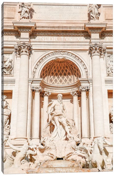 Rome Oceanus Canvas Art Print - Trevi Fountain