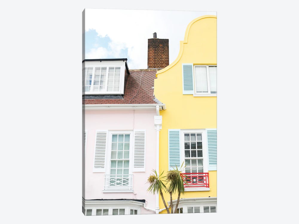 Pink And Yellow Notting Hill by Victoria Metaxas 1-piece Canvas Art