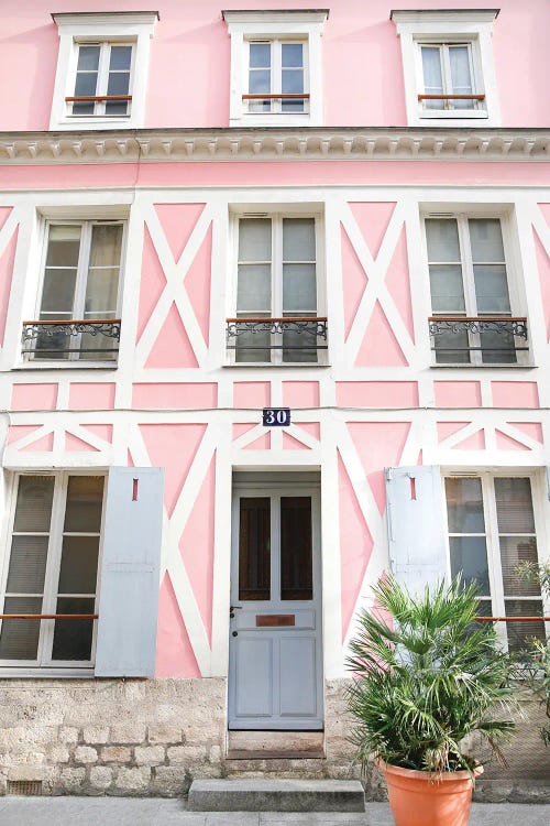 Pink Paris by Victoria Metaxas wall art