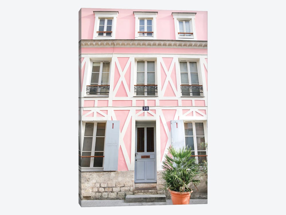 Pink Paris by Victoria Metaxas 1-piece Canvas Wall Art