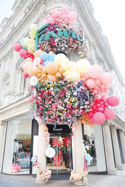 Rainbow Balloons by Victoria Metaxas wall art