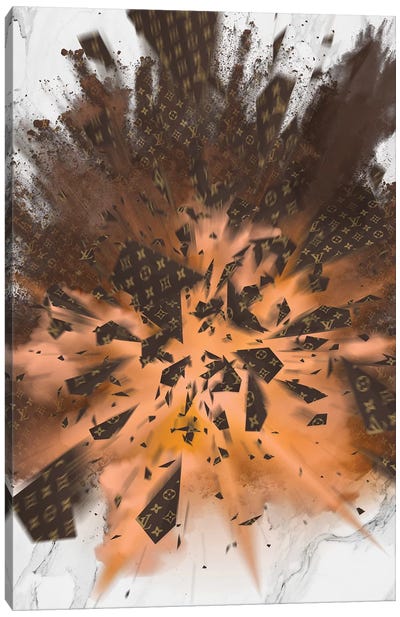 LV Grenade Explosion Canvas Art Print - Alexandre Venancio