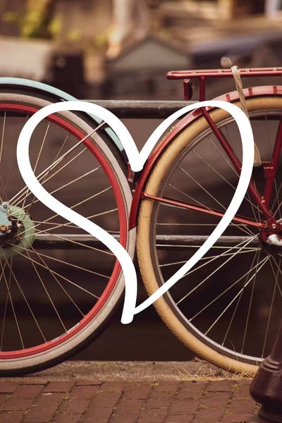 I Heart Bike by Alexandre Venancio framed wall art
