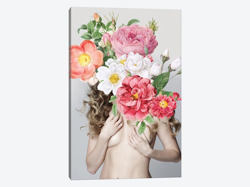 Woman In Flowers II by Alexandre Venancio 1-piece Canvas Artwork