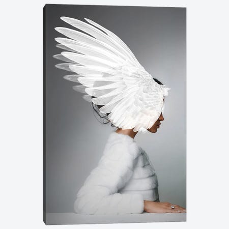 Woman And Wings Canvas Print #VNC220} by Alexandre Venancio Canvas Wall Art