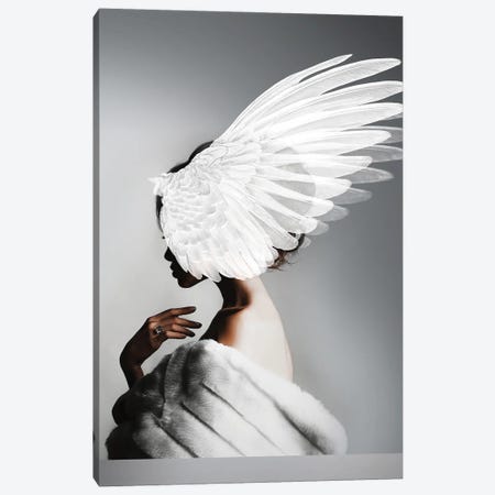 Woman And Wings II Canvas Print #VNC221} by Alexandre Venancio Canvas Art