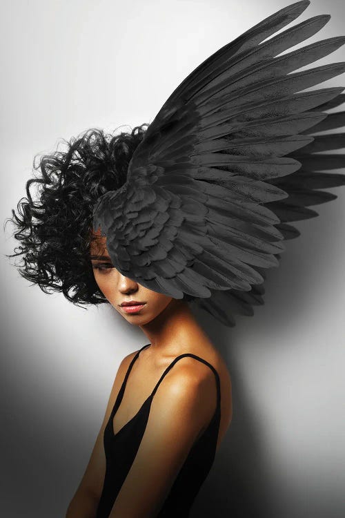 Woman And Wings Black II