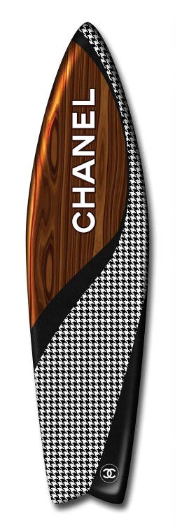 Chanel Surfboard Decor