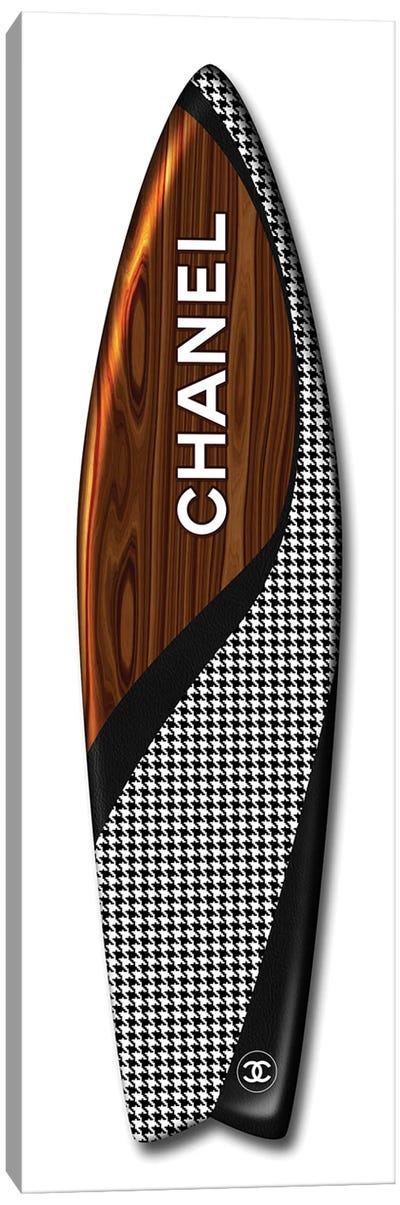 Surfboard Chanel Canvas Art Print - Surfing Art