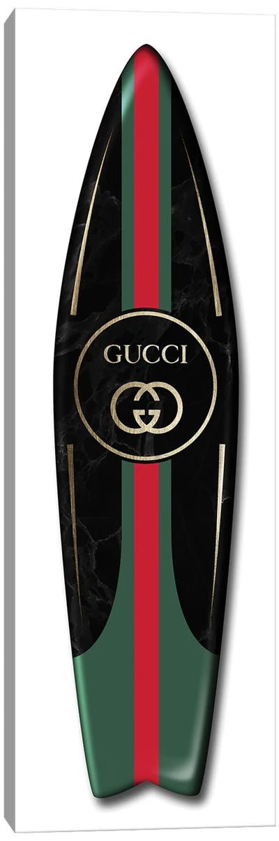 Surfboard Gucci Canvas Art Print - Fashion Brand Art