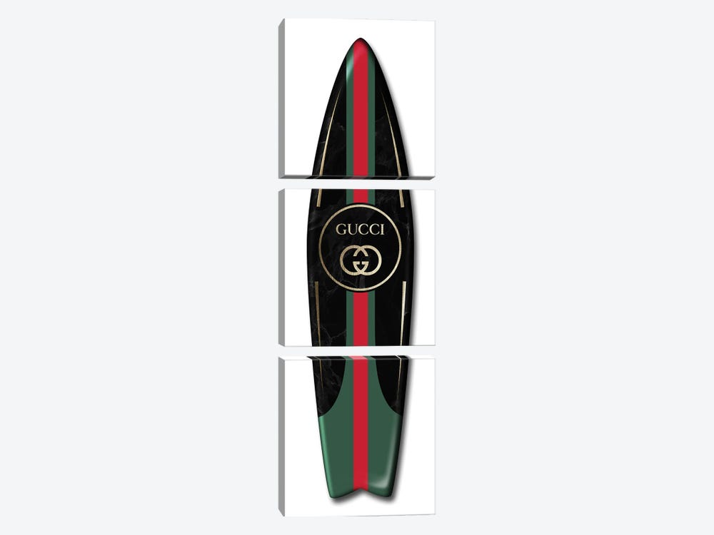 Surfboard Gucci by Alexandre Venancio 3-piece Canvas Art