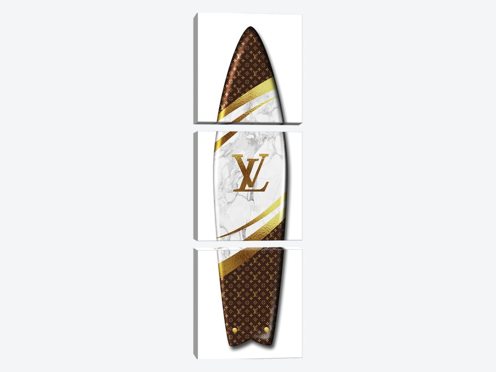 Alexandre Venancio Canvas Art Prints - Surfboard LV ( Fashion > Fashion Brands > Louis Vuitton art) - 36x12 in