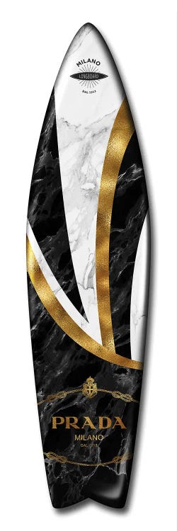 Fashion Surfboard Prada by Alexandre Venancio wall art