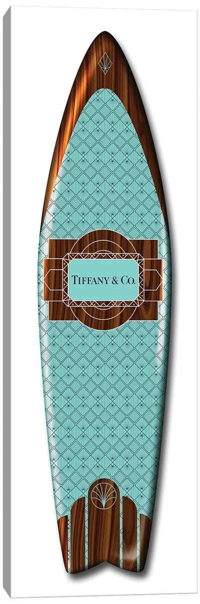 Fashion Surfboard Tiffany Canvas Art Print