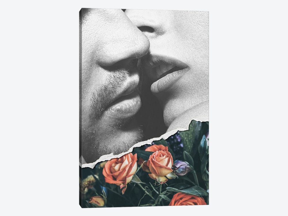 French Kiss by Alexandre Venancio 1-piece Canvas Print