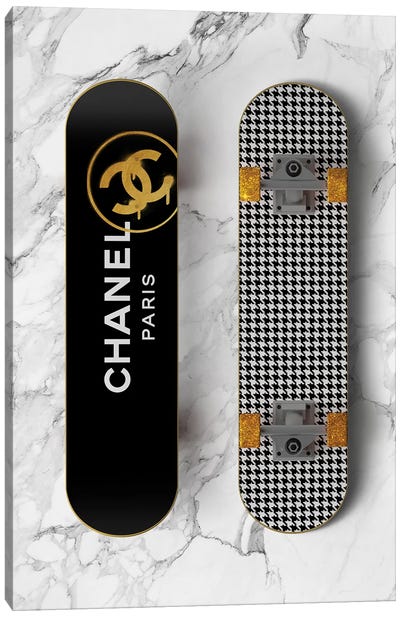 Chanel Skateboard Canvas Art Print - Sports Lover