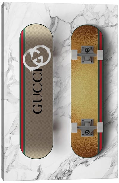 Gucci Skateboard Canvas Art Print - Alexandre Venancio