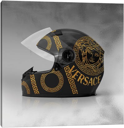 Versace Helmet Canvas Art Print - Fashion Brand Art