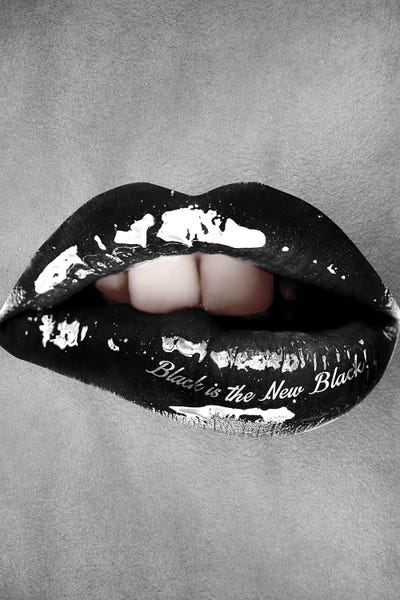 Lips: Black Is The New Black by Alexandre Venancio