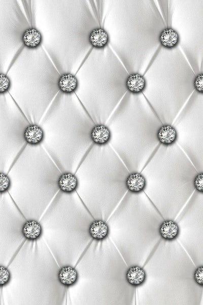 Diamond Chesterfield White by Alexandre Venancio framed wall art