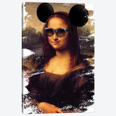 Desconstructed Masterpiece Mona Lisa Canvas Print #VNC277} by Alexandre Venancio Canvas Artwork