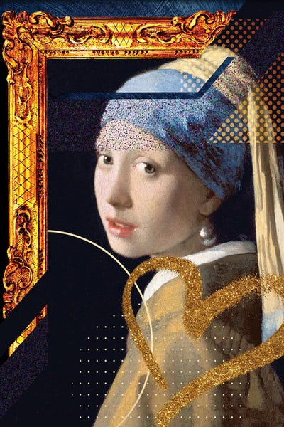 Desconstructed Masterpiece Vermeer by Alexandre Venancio framed wall art