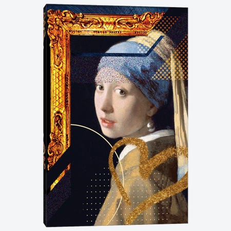 Desconstructed Masterpiece Vermeer Canvas Print #VNC279} by Alexandre Venancio Canvas Art Print