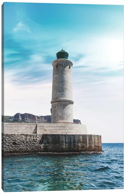 France Provence Lighthouse Canvas Art Print - Provence