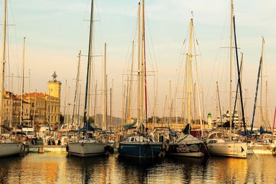 France Provence Port by Alexandre Venancio metal wall art