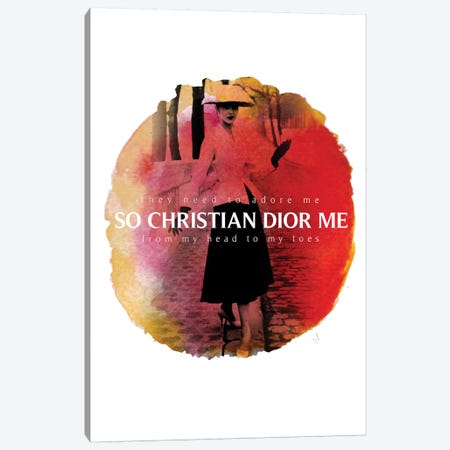 Christian Dior Me Canvas Print #VNC31} by Alexandre Venancio Canvas Artwork