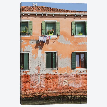 Venice Green Windows Canvas Print #VNC328} by Alexandre Venancio Canvas Print