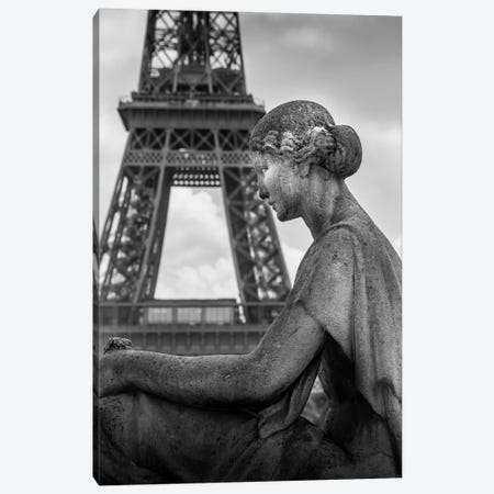 Paris In Black And White Eifeil Tour Canvas Print #VNC366} by Alexandre Venancio Canvas Artwork
