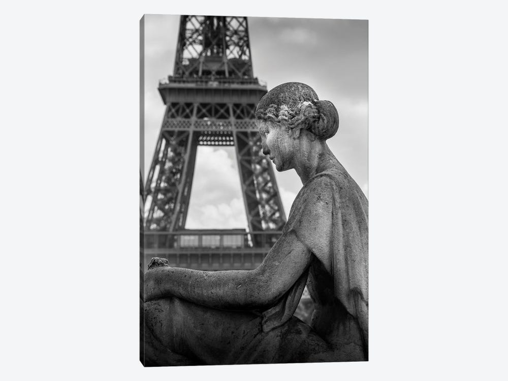 Paris In Black And White Eifeil Tour by Alexandre Venancio 1-piece Canvas Print