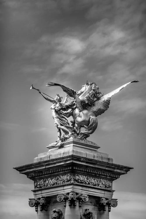 Paris In Black And White Sculpture Detail II