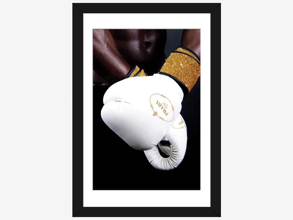 Prada Boxing by Alexandre Venancio Fine Art Paper Print ( Fashion > Prada art) - 24x16x.25