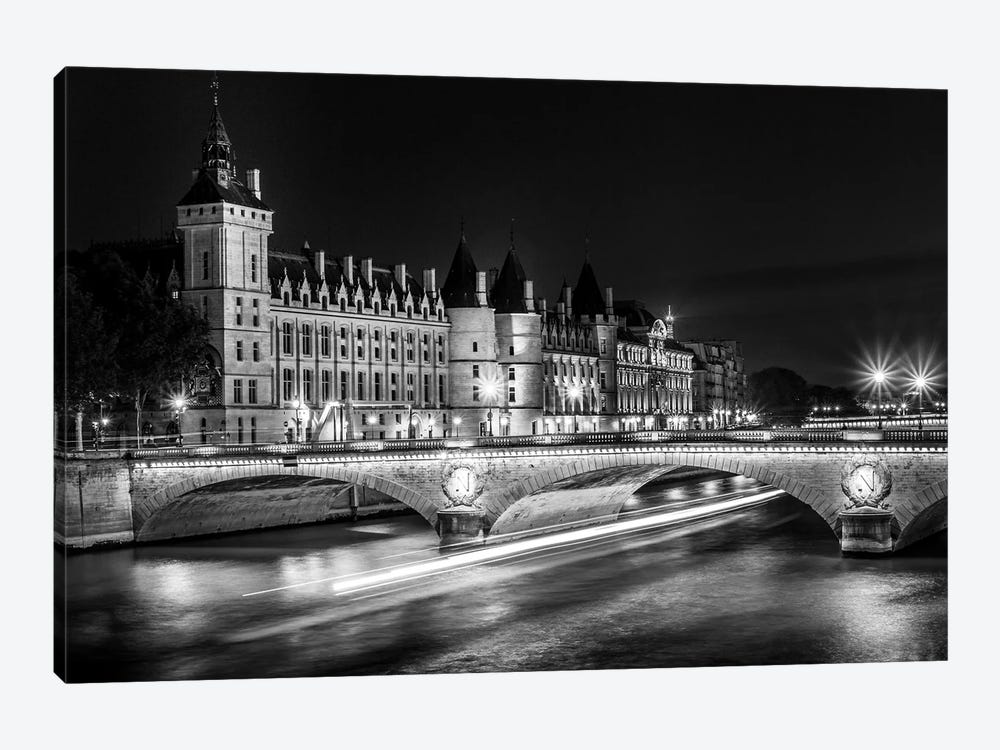 Paris In Black And White Conciergerie by Alexandre Venancio 1-piece Canvas Wall Art
