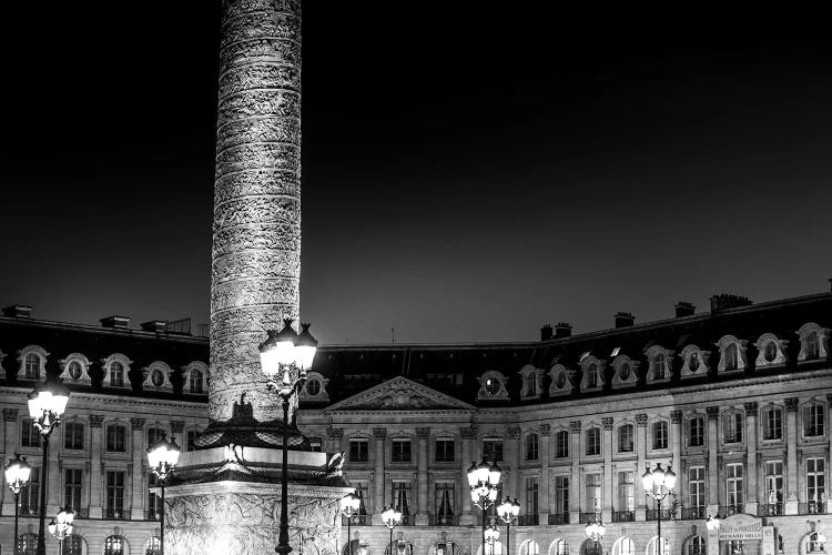 Paris In Black And White Place Vendome