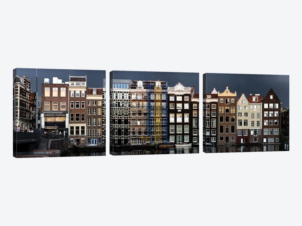 Amsterdam Lovely Old Town by Alexandre Venancio 3-piece Canvas Print