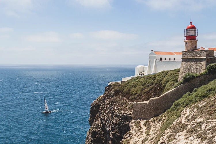Portugal Lighthouse And The Boat by Alexandre Venancio wall art