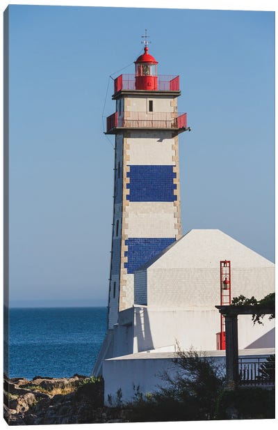 Portugal Cascais Lighthouse Canvas Art Print