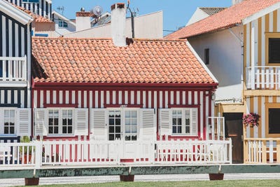 Portugal Costa Nova III by Alexandre Venancio framed wall art