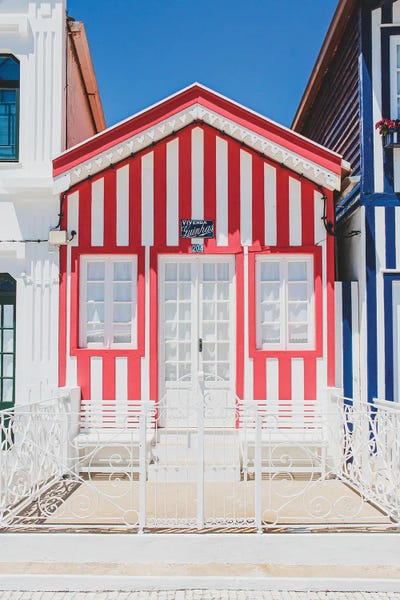 Costa Nova: Portugal Costa Nova Red And White by Alexandre Venancio