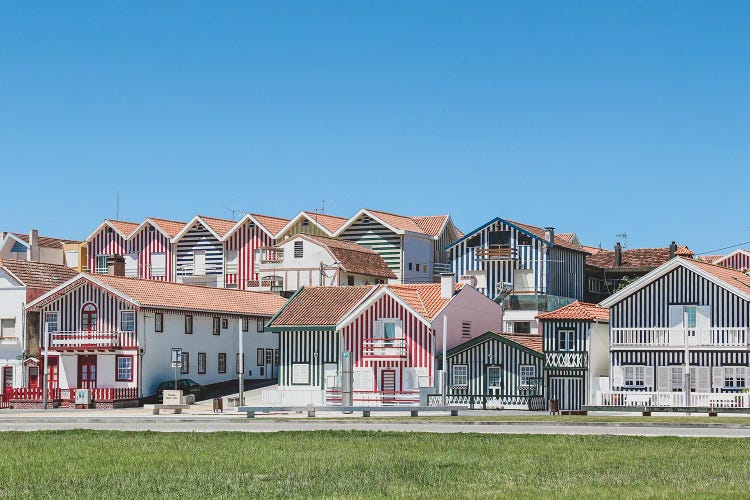 Portugal Costa Nova Red, Blue And White II by Alexandre Venancio wall art