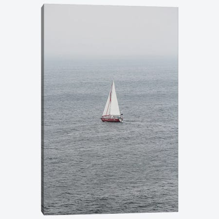 Portugal Lonely Boat Canvas Print #VNC492} by Alexandre Venancio Canvas Art Print
