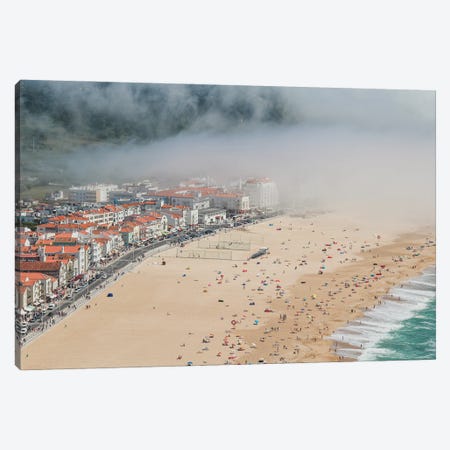 Portugal, Fog In Nazaré II Canvas Print #VNC495} by Alexandre Venancio Canvas Artwork