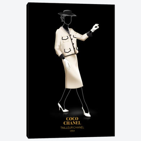 Framed Canvas Art - Tailleur Chanel, Chanel, 1954 by Alexandre Venancio ( Fashion > Women's Fashion > Women's Suits art) - 26x18 in