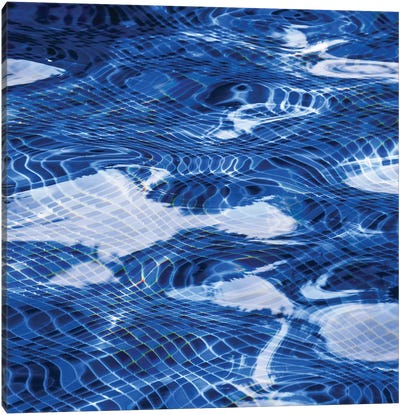 By The Pool III Canvas Art Print - Swimming Art