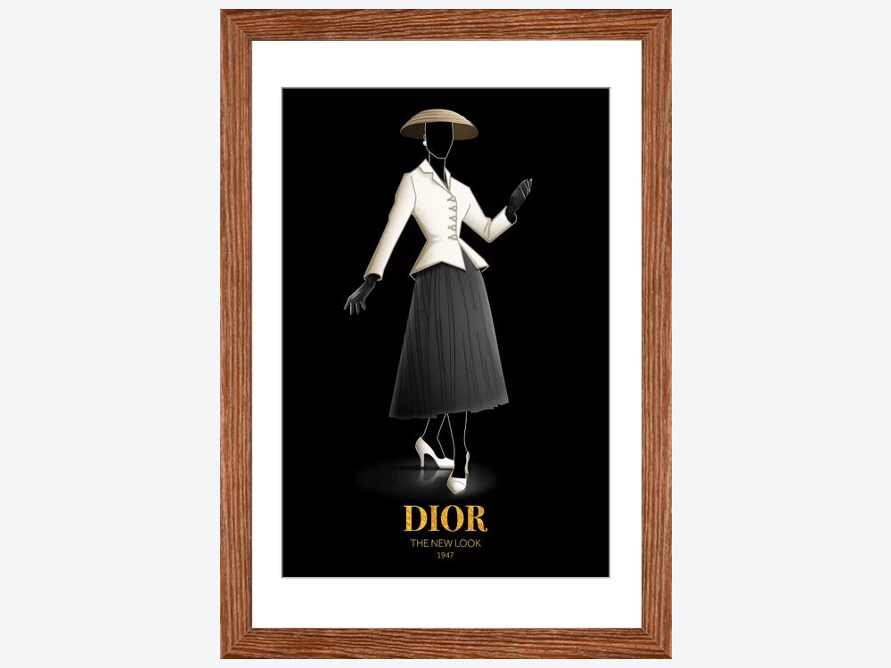 The New Look, Christian Dior, 1 - Canvas Wall Art