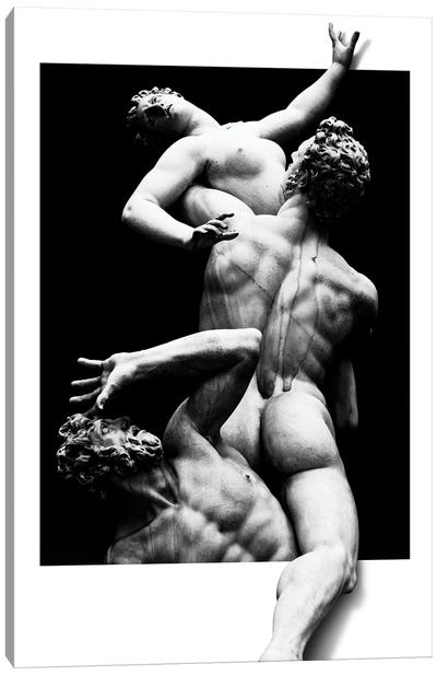 Bernini Sculpture In Roma Canvas Art Print - Male Nude Art